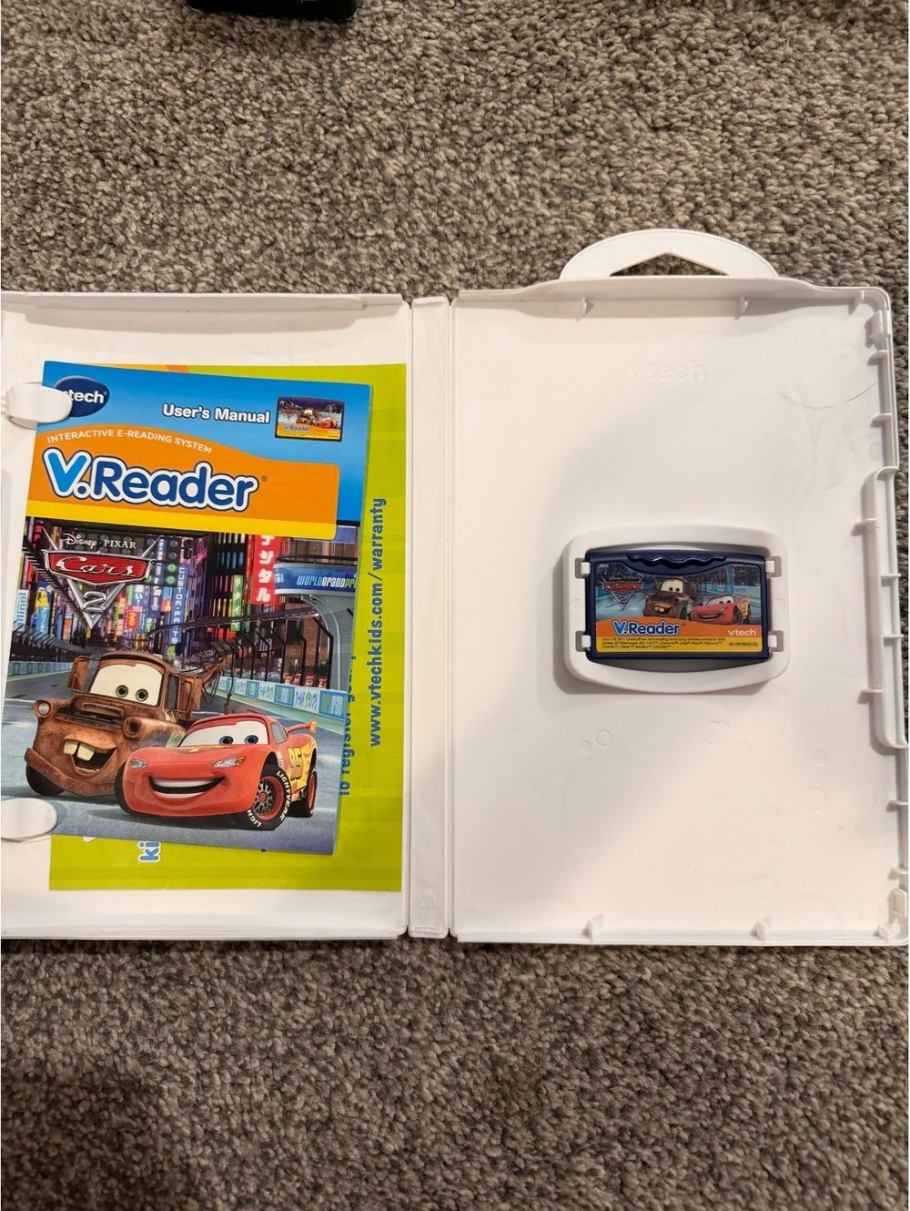 VTech V.Reader Interactive E-Reading System Disney Pixar Cars 2 Game Cartridge